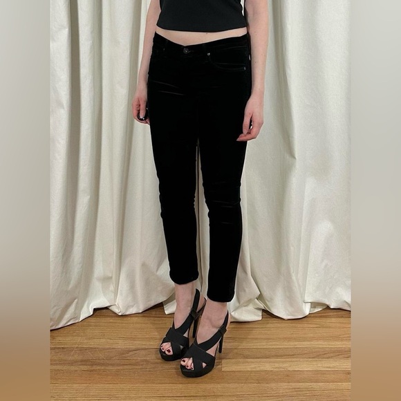 AG Jeans Velvet Low Rise Skinny Jeans - Picture 3 of 8